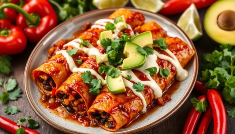 Sweet Potato Black Bean Enchiladas