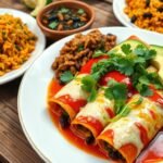 Sweet Potato Black Bean Enchiladas