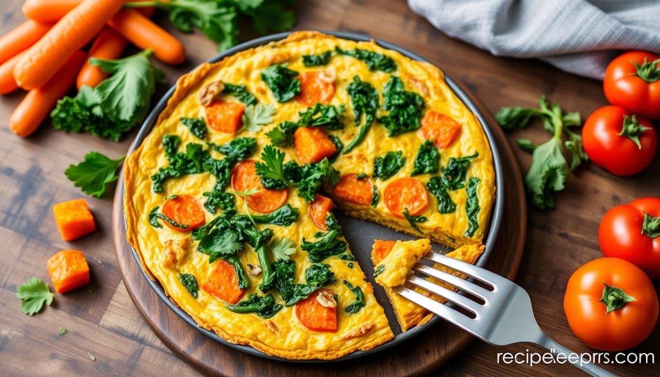 Sweet Potato and Kale Frittata (Vegan Style)