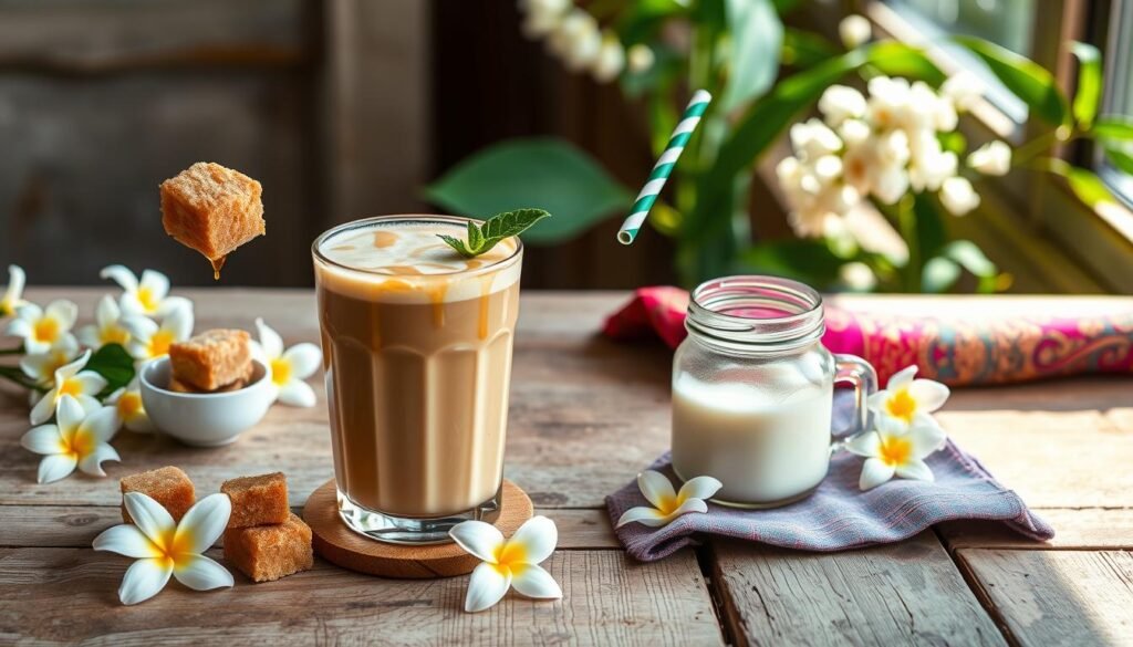 Thai Tea Latte Sweetening Options