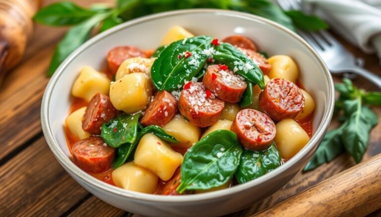 Tuscan Sausage and Spinach Gnocchi