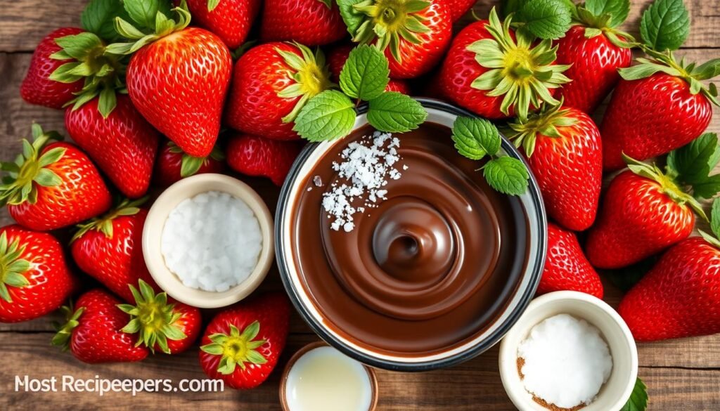 Vegan Chocolate-Dipped Strawberries Ingredients