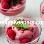 Vegan Raspberry Mousse with Dark Chocolate Shavings