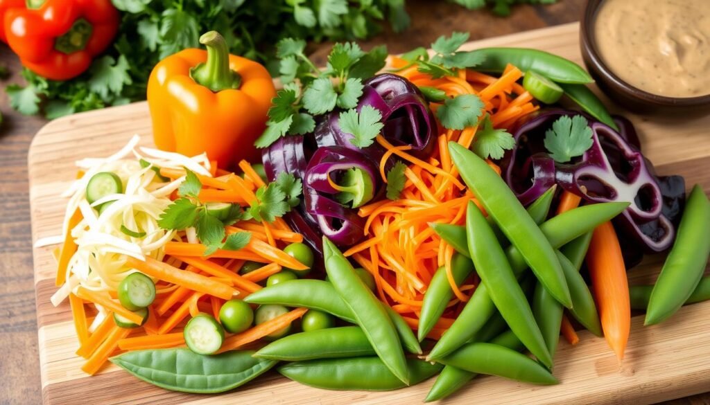 Vegetable Additions for Thai-Inspired Peanut Noodles