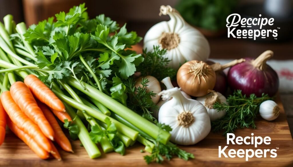 Vegetable Preparation for Chicken Soup