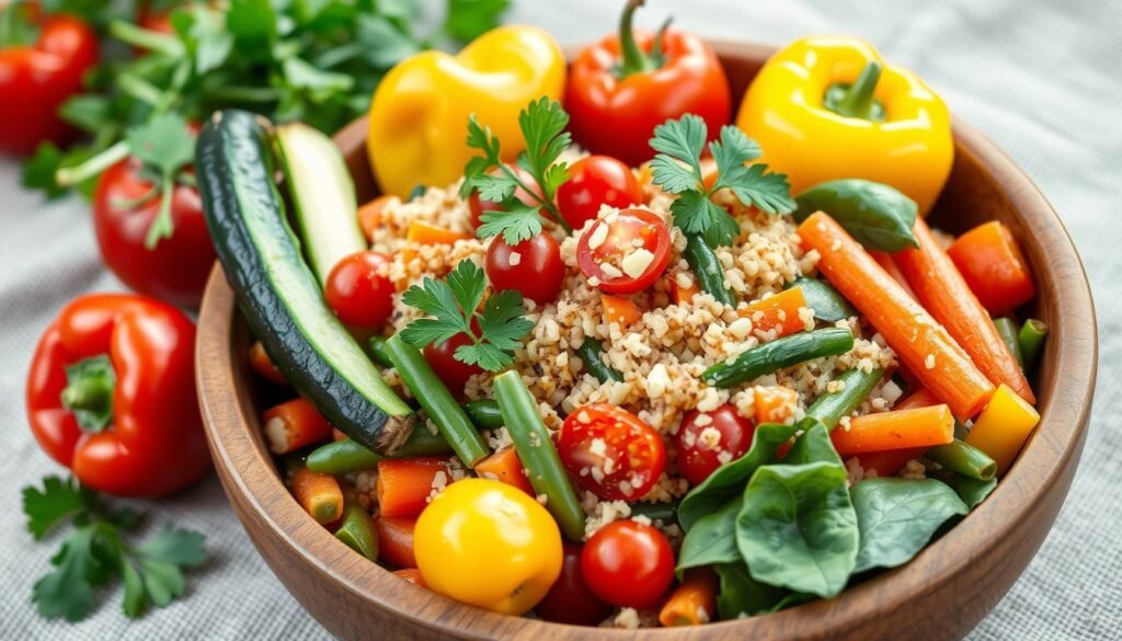 Vegetarian Quinoa Pilaf Vegetables