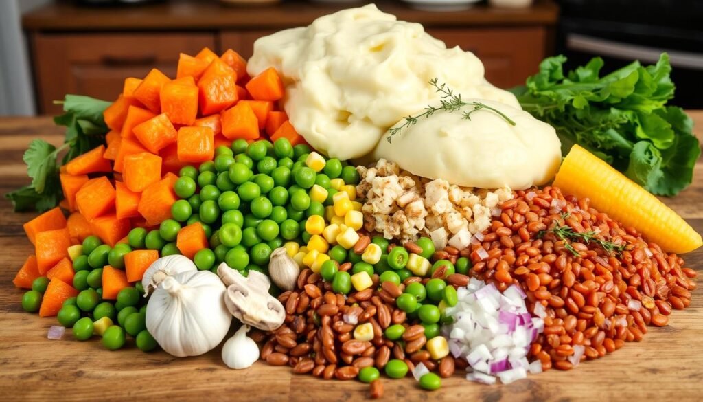 Vegetarian Shepherd's Pie Ingredients
