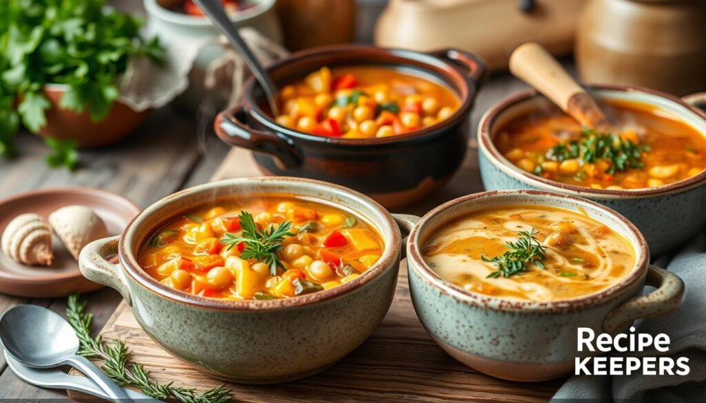 Vegetarian Soup Variations