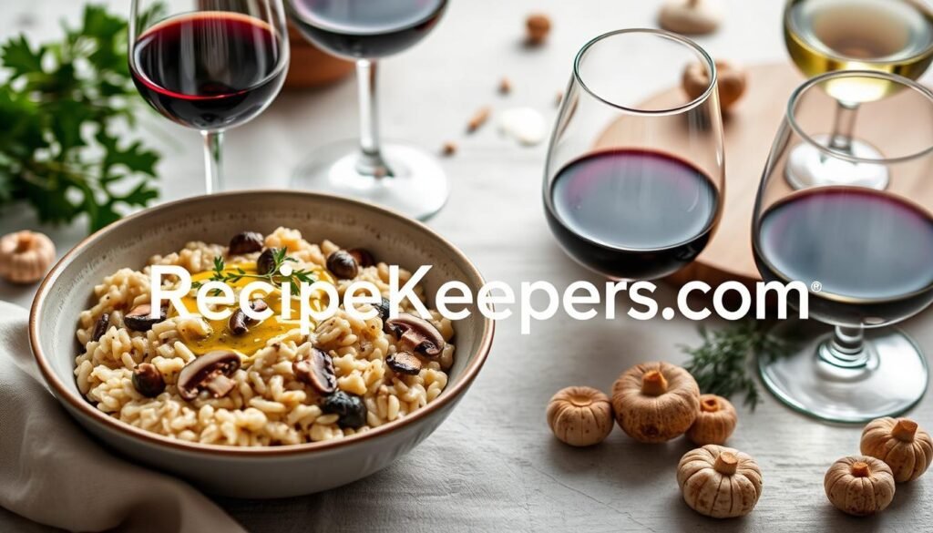 Wine and Mushroom Risotto Pairing