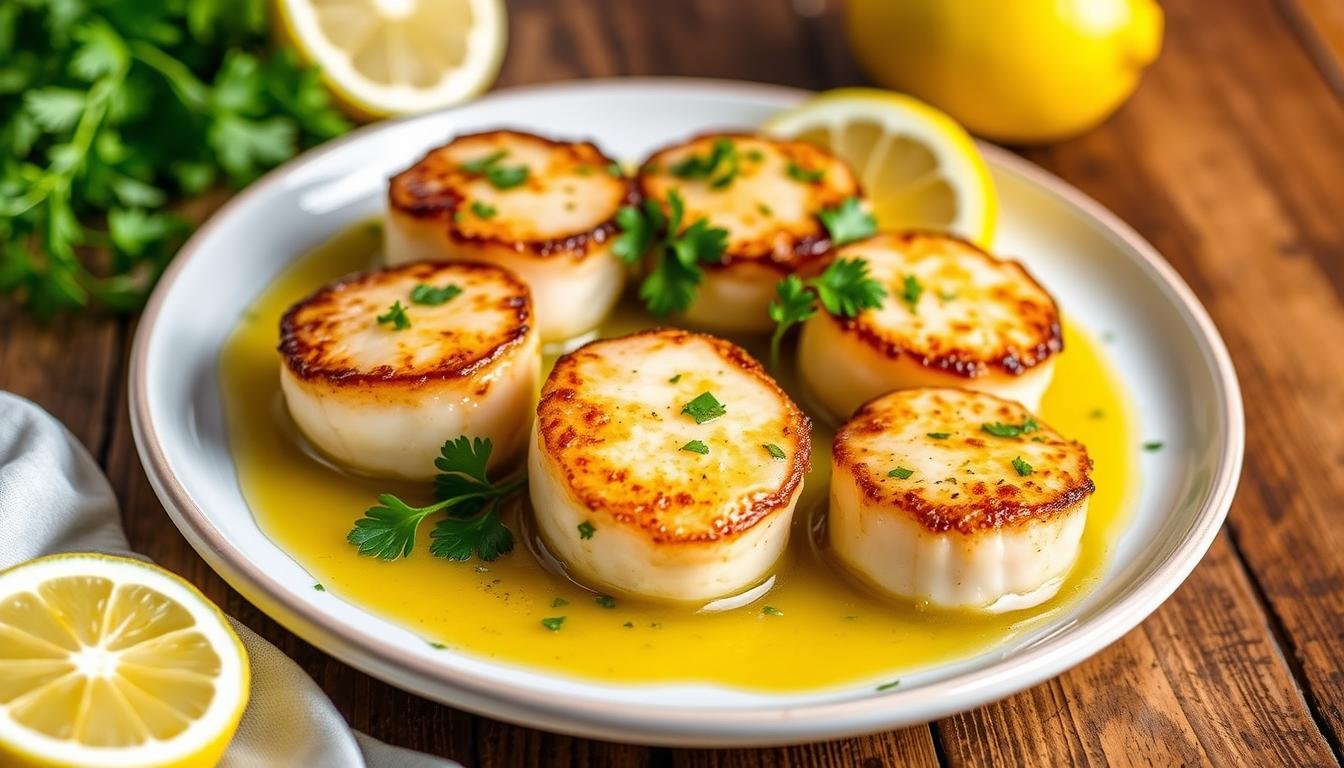 Zesty Lemon Butter Scallops