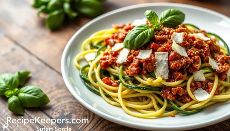 Zucchini Noodles with Sun-Dried Tomato Pesto